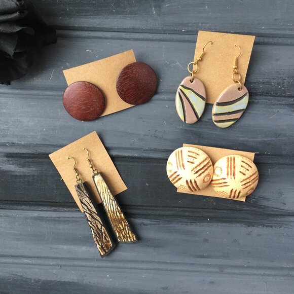 Vintage Boho Earring Lot - Picture 6 of 6